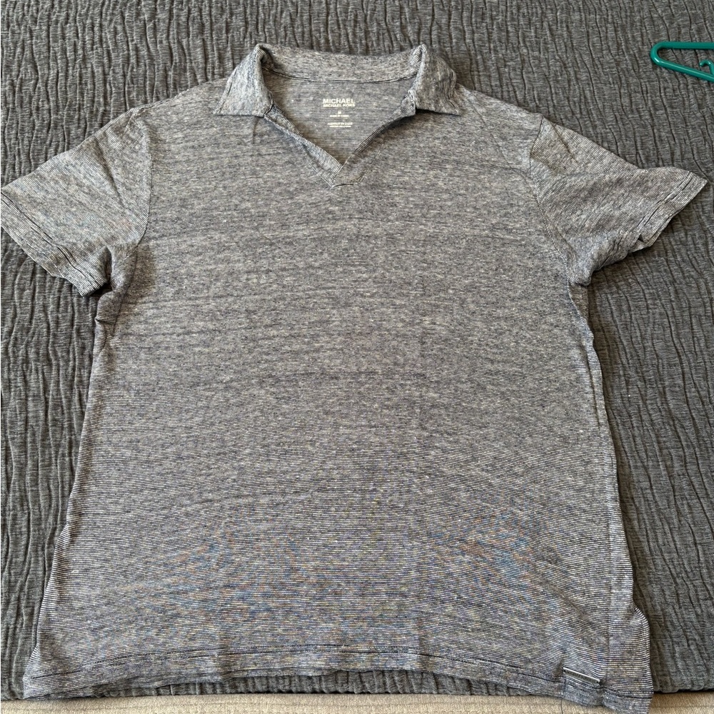 Michael Kors Gray Heather Polo Shirt